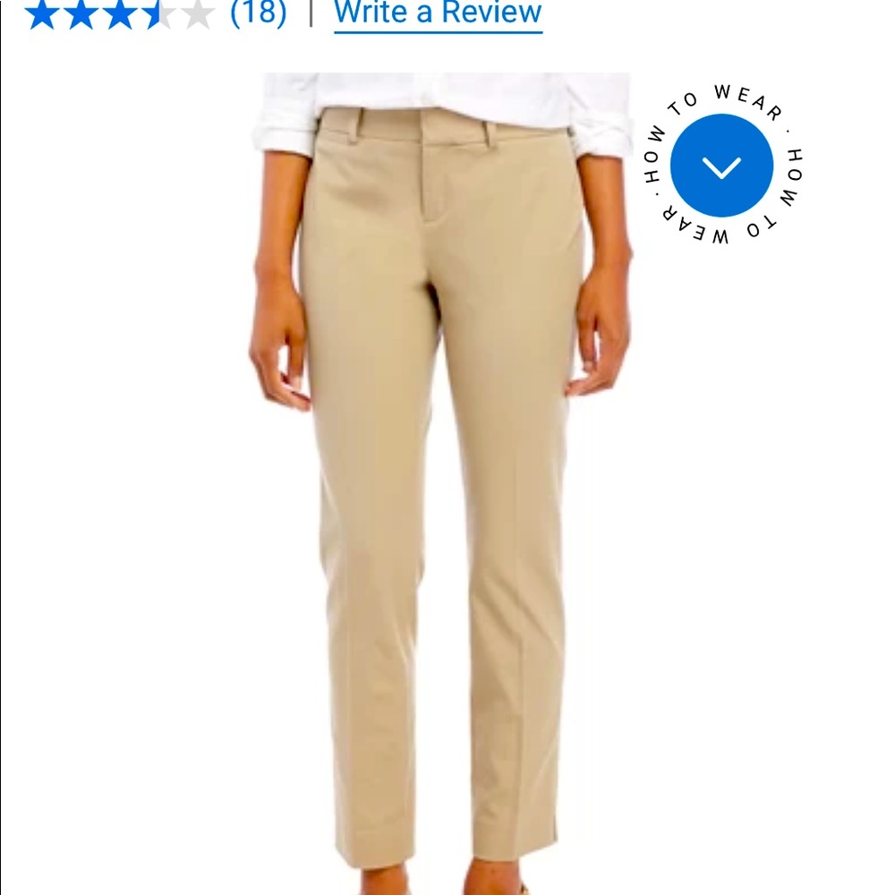 CROWN&IVY Size 12 Tan Front Fly Dress Pants Short